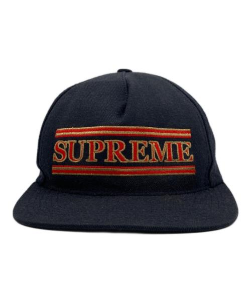 SUPREME（シュプリーム）SUPREME (シュプリーム) Stripes 5-Panel Cap ネイビーの古着・服飾アイテム