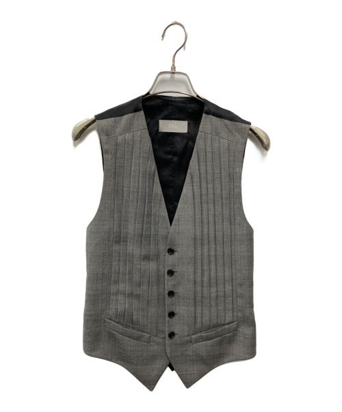 DIOR HOMME（ディオール オム）Dior Homme (ディオール オム) ウールベスト グレー サイズ:SIZE 44の古着・服飾アイテム