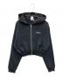 X-girl（エックスガール）の古着「ジップパーカー」｜ブラック