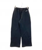 X-GIRLエックスガール）の古着「ONE POINT PENCIL SCRIPT LOGO SWEAT PANTS」｜ブラック