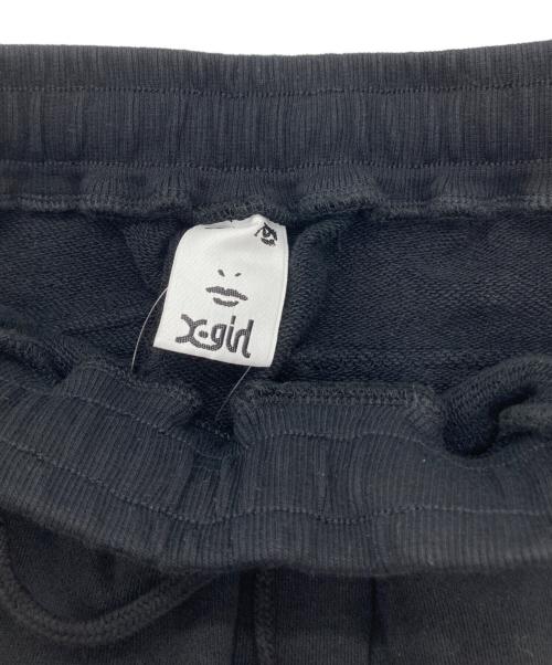 X-GIRL（エックスガール）X-girl (エックスガール) ONE POINT PENCIL SCRIPT LOGO SWEAT PANTS ブラック サイズ:M 未使用品の古着・服飾アイテム