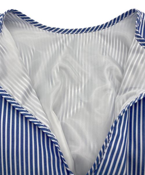 rosy monster（ロージーモンスター）rosy monster (ロージーモンスター) March Opera tiered OP ブルー×ホワイト サイズ:S 未使用品の古着・服飾アイテム