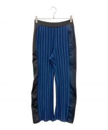 Mame Kurogouchi（マメクロゴウチ）の古着「Russell Jersey Flare Trousers」｜ネイビー