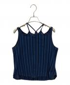 Mame Kurogouchiマメクロゴウチ）の古着「Russell Jersey Sleeveless Top」｜ネイビー