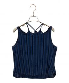 Mame Kurogouchi（マメクロゴウチ）の古着「Russell Jersey Sleeveless Top」｜ネイビー