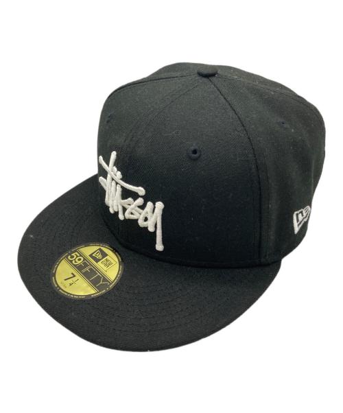 stussy（ステューシー）stussy (ステューシー) New Era (ニューエラ) AUTHENTIC NEW ERA CAP ブラック サイズ:7 1/4の古着・服飾アイテム