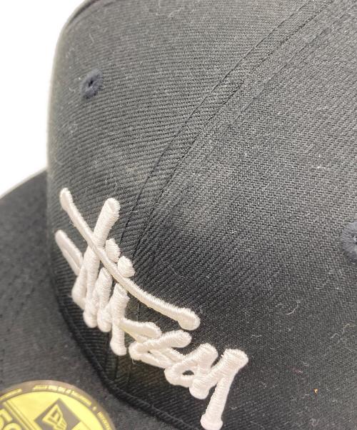 stussy（ステューシー）stussy (ステューシー) New Era (ニューエラ) AUTHENTIC NEW ERA CAP ブラック サイズ:7 1/4の古着・服飾アイテム