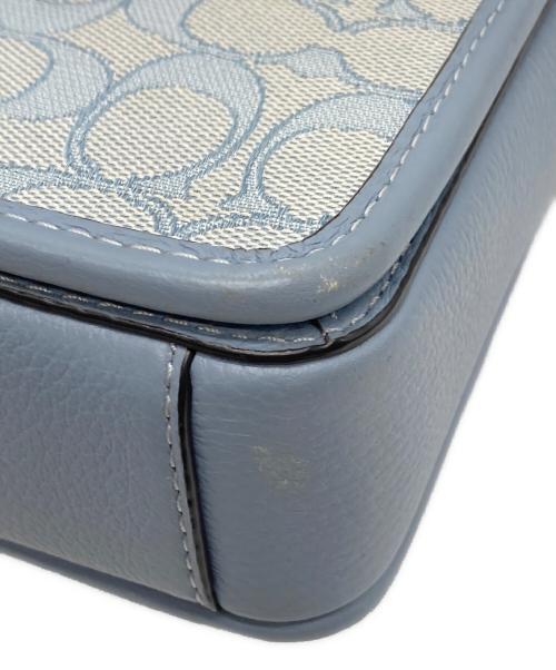 COACH（コーチ）COACH (コーチ) ノース／サウス ロニー クロスボディ シグネチャー ジャカード ブルーの古着・服飾アイテム