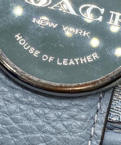 COACH（コーチ）COACH (コーチ) ノース／サウス ロニー クロスボディ シグネチャー ジャカード ブルーの古着・服飾アイテム