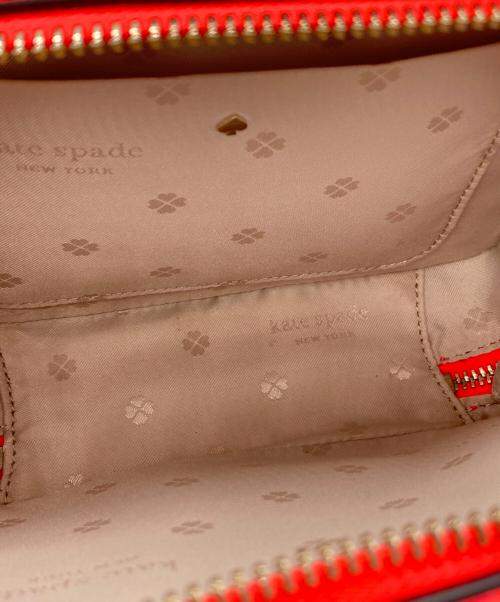 Kate Spade（ケイトスペード）Kate Spade (ケイトスペード) バニティ ミニトップハンドル 2way ショルダーバッグ オレンジ×ブルーの古着・服飾アイテム