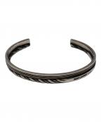 Saint Laurent Parisサンローランパリ）の古着「Silver-tone Open Bracelet In Metal」