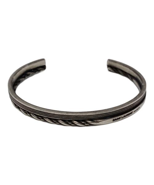 Saint Laurent Paris（サンローランパリ）Saint Laurent Paris (サンローランパリ) Silver-tone Open Bracelet In Metalの古着・服飾アイテム