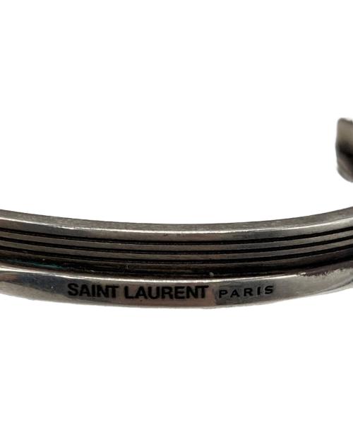 Saint Laurent Paris（サンローランパリ）Saint Laurent Paris (サンローランパリ) Silver-tone Open Bracelet In Metalの古着・服飾アイテム