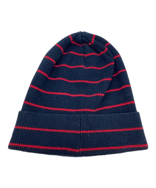 SUPREME（シュプリーム）Supreme (シュプリーム) STRIPED BEANIE ネイビー×レッドの古着・服飾アイテム