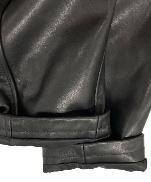 Sourcream（サワークリーム）Sourcream (サワークリーム) レザージャケット ブラック サイズ:Lの古着・服飾アイテム