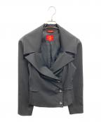 Vivienne Westwood RED LABELヴィヴィアンウエストウッドレッドレーベル）の古着「変形テーラードジャケット」｜ブラック