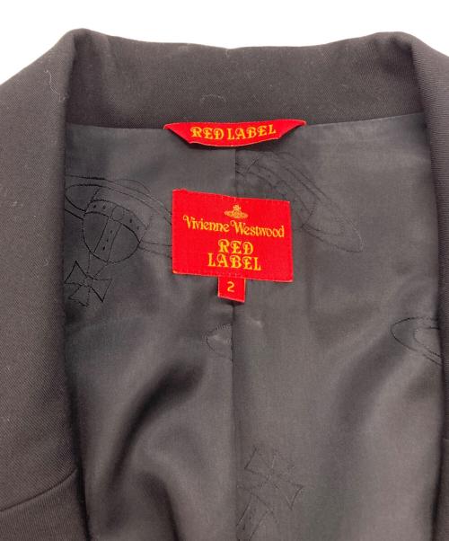 Vivienne Westwood RED LABEL（ヴィヴィアンウエストウッドレッドレーベル）Vivienne Westwood RED LABEL (ヴィヴィアンウエストウッドレッドレーベル) 変形テーラードジャケット ブラック サイズ:2の古着・服飾アイテム