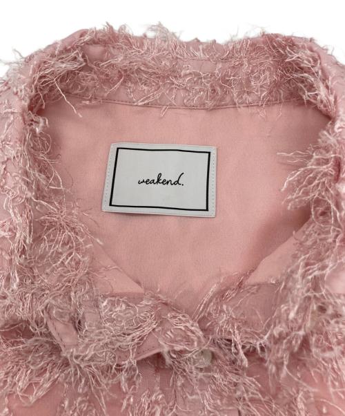 weakend.（ウィークエンド）weakend. (ウィークエンド) カットジャガードシャツ ピンク サイズ:FREE 未使用品の古着・服飾アイテム