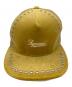 Supreme (シュプリーム) Studded Velvet Cap イエロー：9000円