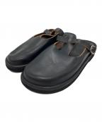 MIDDLE ENGLISH FERNAND LEATHERミドルイングリッシュフェルナンドレザー）の古着「Clog サンダル」｜ブラック