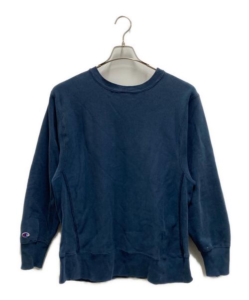 Champion REVERSE WEAVE（チャンピオン リバース ウィーブ）Champion REVERSE WEAVE (チャンピオン リバース ウィーブ) 80's カレッジプリントスウェット ネイビー サイズ:LARGEの古着・服飾アイテム