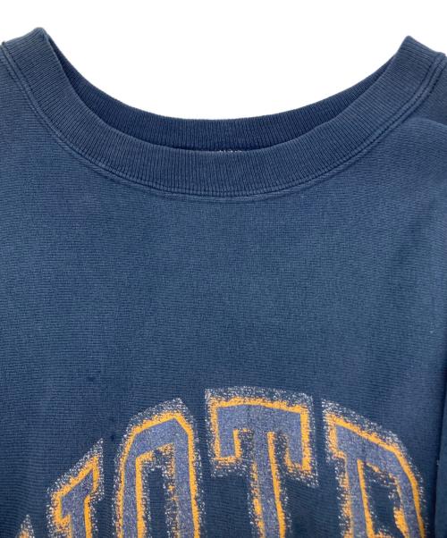 Champion REVERSE WEAVE（チャンピオン リバース ウィーブ）Champion REVERSE WEAVE (チャンピオン リバース ウィーブ) 80's カレッジプリントスウェット ネイビー サイズ:LARGEの古着・服飾アイテム