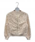 ANAYIアナイ）の古着「フルールジップブルゾン」｜ピンク