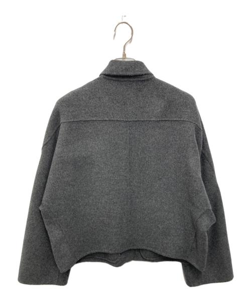 theory luxe（セオリーリュクス）theory luxe (セオリーリュクス) カシミヤ混 ショートコート グレー サイズ:38の古着・服飾アイテム