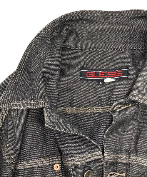 GUESS（ゲス）GUESS (ゲス) デニムジャケット ブラック サイズ:Lの古着・服飾アイテム
