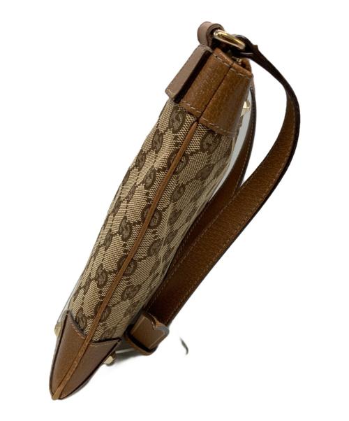 GUCCI（グッチ）GUCCI (グッチ) GGキャンバス スタッズ ショルダーバッグ ベージュの古着・服飾アイテム