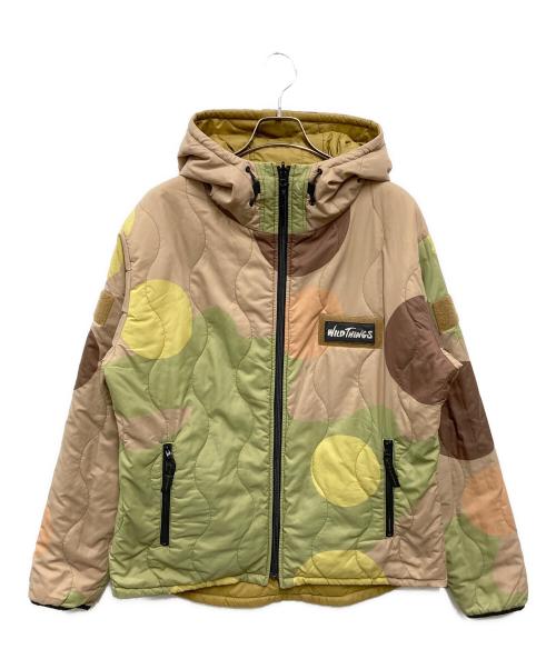 WILD THINGS（ワイルドシングス）WILD THINGS (ワイルドシングス) SEYHELLO (SEYHELLO) DISTANCE CAMO PRIMALOFT ベージュ×グリーン サイズ:Lの古着・服飾アイテム