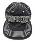 Supreme (シュプリーム) BIG STITCH 6-PANEL CAP ブラック：5000円