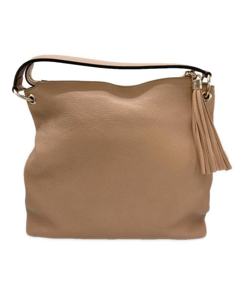 GUCCI（グッチ）GUCCI (グッチ) インターロッキングGソーホー2WAYバッグ ピンクベージュの古着・服飾アイテム