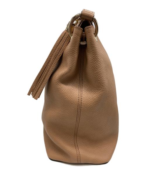 GUCCI（グッチ）GUCCI (グッチ) インターロッキングGソーホー2WAYバッグ ピンクベージュの古着・服飾アイテム