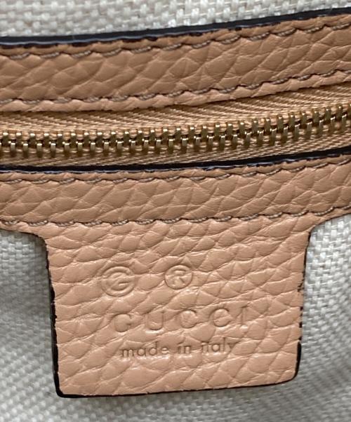 GUCCI（グッチ）GUCCI (グッチ) インターロッキングGソーホー2WAYバッグ ピンクベージュの古着・服飾アイテム