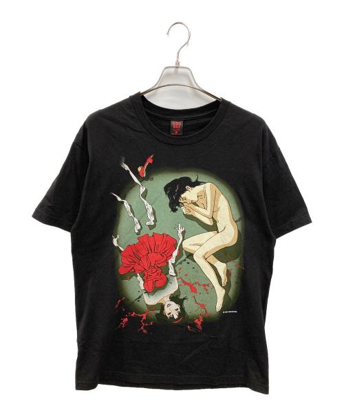 GEEKS RULE（ギークスルール）GEEKS RULE (ギークスルール) SILKSCREEN PRINTING T SHIRT ブラック サイズ:Lの古着・服飾アイテム