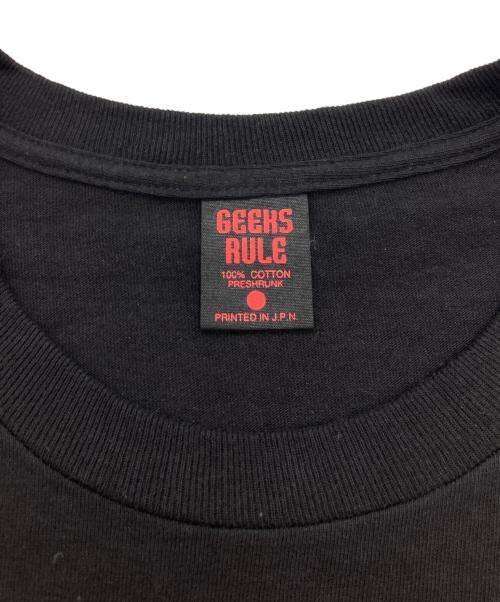 GEEKS RULE（ギークスルール）GEEKS RULE (ギークスルール) SILKSCREEN PRINTING T SHIRT ブラック サイズ:Lの古着・服飾アイテム