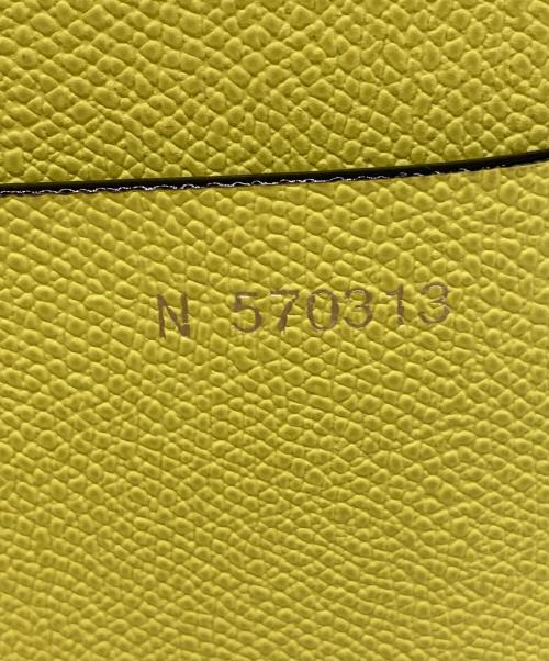 Valextra（ヴァレクストラ）Valextra (ヴァレクストラ) バケットスモール ショルダーバッグ イエローの古着・服飾アイテム