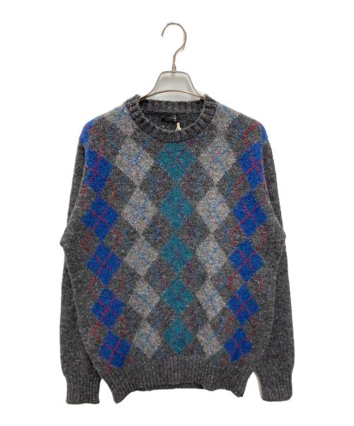 BROOKS BROTHERS（ブルックスブラザーズ）BROOKS BROTHERS (ブルックスブラザーズ) アーガイル柄ニット グレー サイズ:SIZE 42の古着・服飾アイテム
