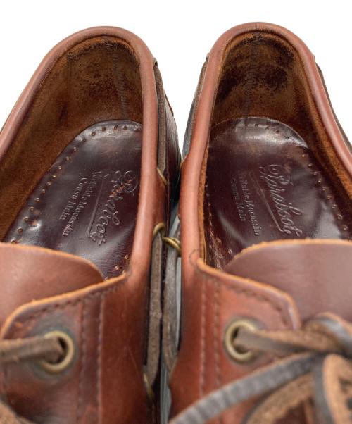 PARABOOT（パラブーツ）PARABOOT (パラブーツ) デッキシューズ ブラウン サイズ:7の古着・服飾アイテム