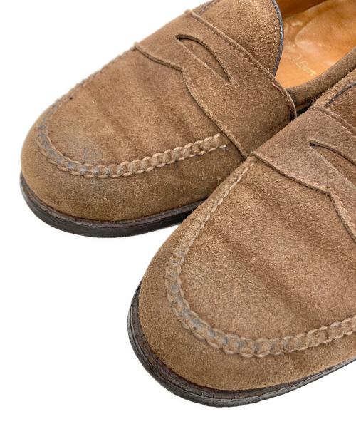Alden（オールデン）ALDEN (オールデン) SHIPS (シップス) スエードコインローファー ブラウン サイズ:8 B/Dの古着・服飾アイテム