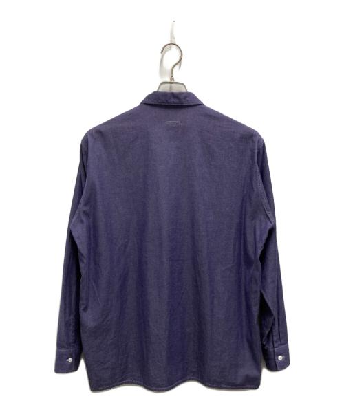 COMOLI（コモリ）COMOLI (コモリ) コットンオープンカラーシャツ パープル サイズ:2の古着・服飾アイテム