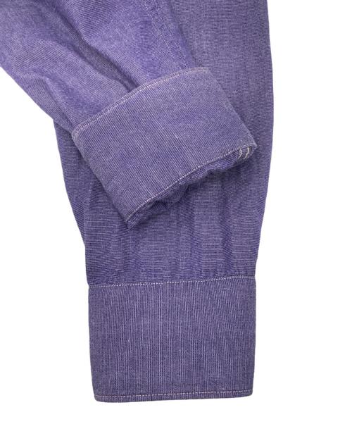 COMOLI（コモリ）COMOLI (コモリ) コットンオープンカラーシャツ パープル サイズ:2の古着・服飾アイテム