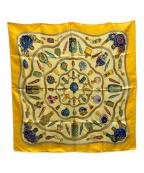 HERMESエルメス）の古着「Qu'importe le flacon スカーフ」｜イエロー