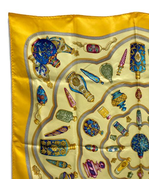 HERMES（エルメス）HERMES (エルメス) Qu'importe le flacon スカーフ イエローの古着・服飾アイテム