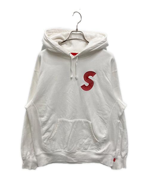 SUPREME（シュプリーム）Supreme (シュプリーム) S Logo Hooded Sweatshirt ホワイト サイズ:Mの古着・服飾アイテム