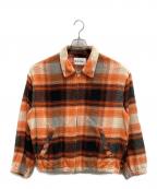 NOMA t.d.ノーマティーディー）の古着「オンブレチェックジャケット」｜オレンジ