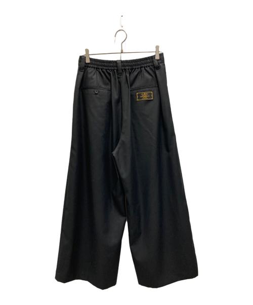 MAISON SPECIAL（メゾンスペシャル）MAISON SPECIAL (メゾンスペシャル) 4 Colors Chambray Washable Wool Baggy Wide Pants ブラック サイズ:２の古着・服飾アイテム