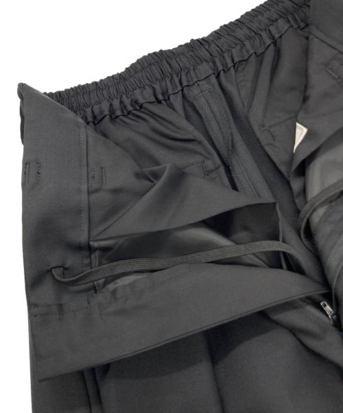 MAISON SPECIAL（メゾンスペシャル）MAISON SPECIAL (メゾンスペシャル) 4 Colors Chambray Washable Wool Baggy Wide Pants ブラック サイズ:２の古着・服飾アイテム