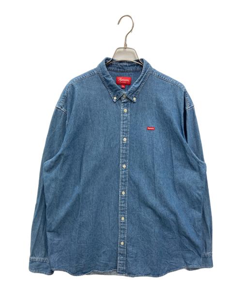 SUPREME（シュプリーム）Supreme (シュプリーム) Small Box Logo Shirt インディゴ サイズ:XLの古着・服飾アイテム